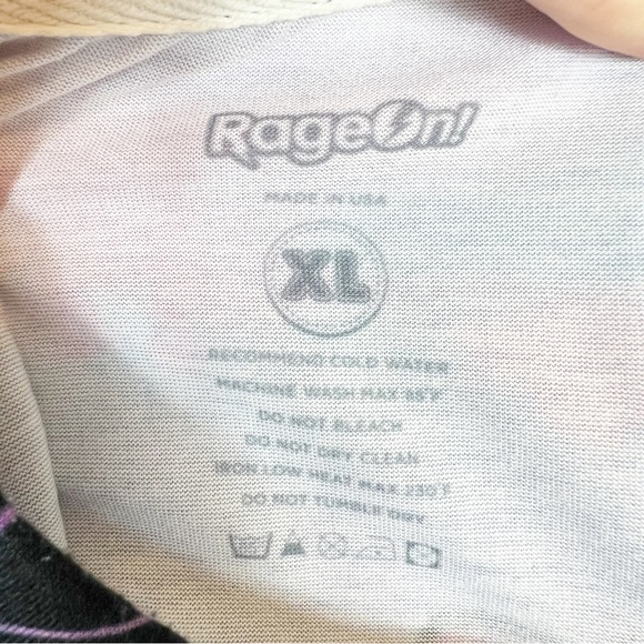 Rage On T-Rex & Kitten Graphic Tee Shirt Short Sleeve Men's Size XL - Picture 7 of 8